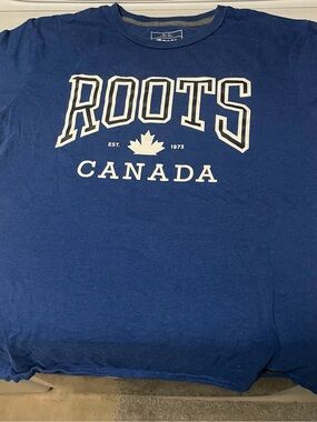 Roots Canada Blue Graphic Tee